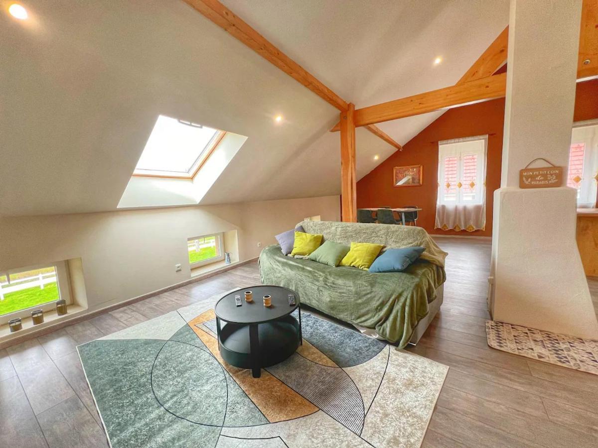 Loft Spacieux En Pleine Foret Bining Exteriör bild